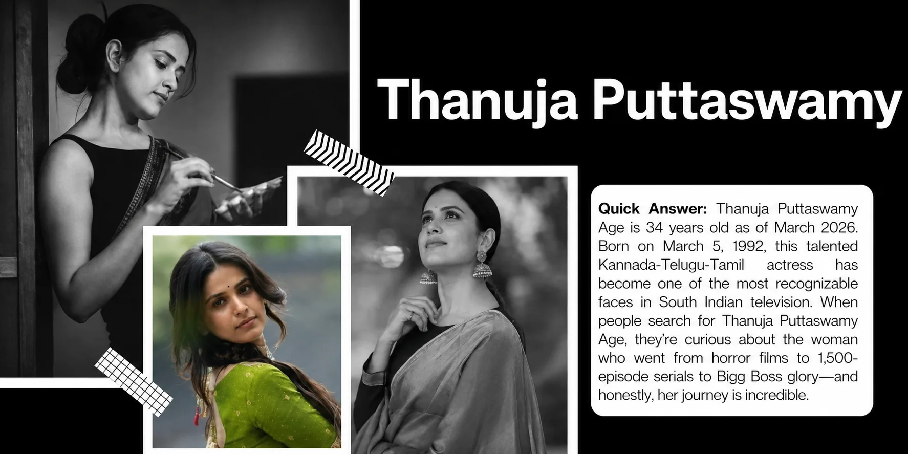 Thanuja Gowda Age